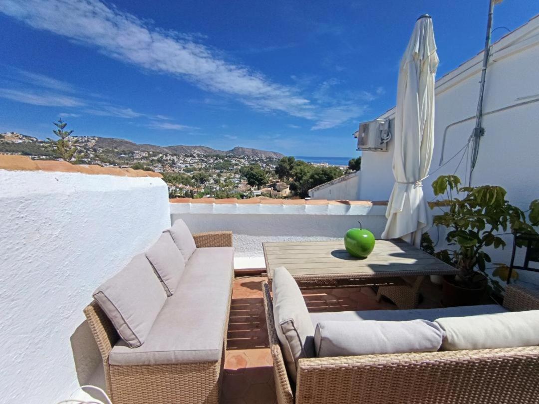 Апартаменти Atico-Penthouse En Moraira Con Vistas Al Mar Теулада Екстер'єр фото