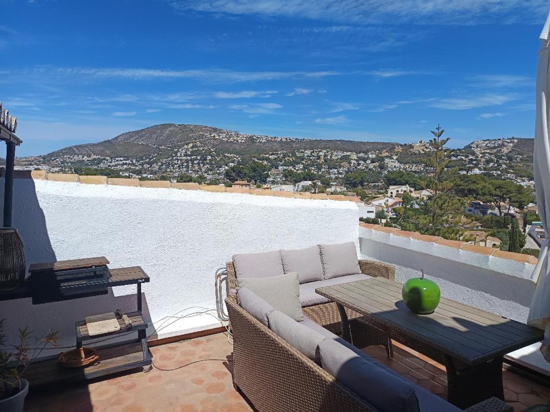 Апартаменти Atico-Penthouse En Moraira Con Vistas Al Mar Теулада Екстер'єр фото