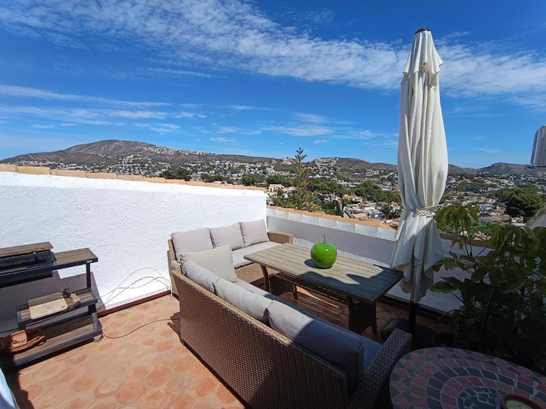 Апартаменти Atico-Penthouse En Moraira Con Vistas Al Mar Теулада Екстер'єр фото